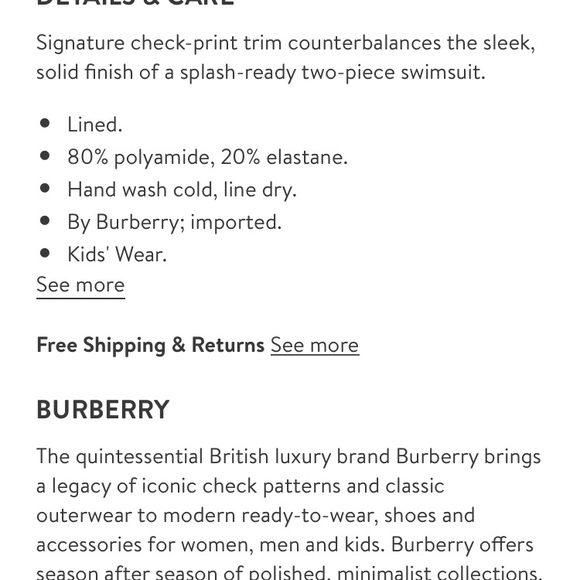 Burberry Crosby two piece swimsuit - Picture 6 of 6